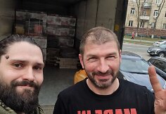 Modestas ir sunkvežimio vairuotojas Volodia Kyjive