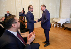 Mindaugas Kvietkauskas ir Saulius Skvernelis