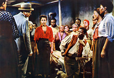  Aktoriai Dorothy Dandridge ir Sidney'us Poitieris &bdquo;Porgio ir Besės&ldquo; ekranizacijoje, 1959 m.