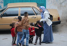 Projekto su Palestinos paaugliais dalyviai Betliejuje