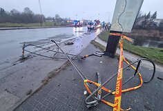 Panevėžyje nuskendo BMW automobilis