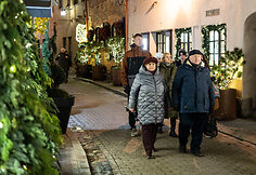 Kalėdiškai pasipuošęs Vilnius