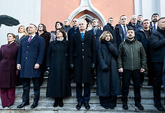 Marta Nawrocka, Karolis Nawrockis, Diana Nausėdienė, Gitanas Nausėda, Olena Zelenska, Volodymyras Zelenskis