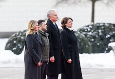 Olena Zelenska, Volodymyras Zelenskis, Gitanas Nausėda, Diana Nausėdienė
