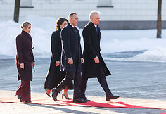 Marta Nawrocka, Diana Nausėdienė, Karolis Nawrockis, Gitanas Nausėda
