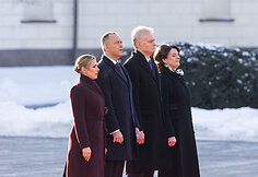 Marta Nawrocka, Karolis Nawrockis, Gitanas Nausėda, Diana Nausėdienė