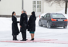 Danijos Karaliaus Frederiko X ir karalienės Mary oficiali pasitikimo ceremonija prezidentūroje