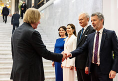 Diana Nausėdienė, Karalienė Mary, Gitanas Nausėda, Danijos karalius Frederikas X