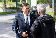 Laurynas Kasčiūnas atvyko susitikti su Vytautu Landsbergiu