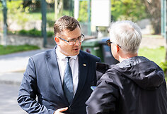 Laurynas Kasčiūnas atvyko susitikti su Vytautu Landsbergiu