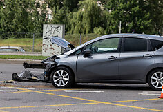Avarija kurioje nukentėjo greitosios pagalbos automobilis