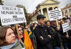 Protestas prie&scaron; valdančiąją koaliciją