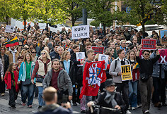 Protestas prie&scaron; valdančiąją koaliciją