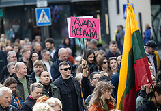 Protestas prie&scaron; valdančiąją koaliciją