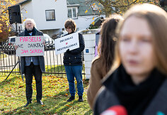 &bdquo;Tu&scaron;ti narvai&ldquo; protestas prie VMVT būstinės
