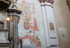 Vilniaus Šv. Kryžiaus Atradimo (Kalvarijų) bažnyčioje pristatomas atradimas – XVII a. pab.–XVIII a. pr. barokines freskos