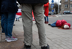 Protestas prie Vokietijos ambasados Vilniuje
