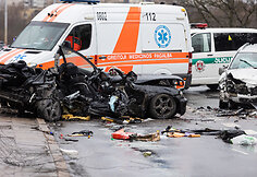 Avarija sostinėje ant Valakampių tilto 