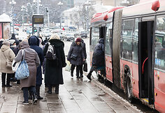 Vilniaus viešasis transportas streiko metu