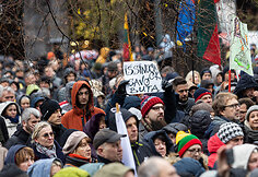 Protestas del NT mokesčio prie seimo