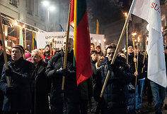 &bdquo;Pro Patria&ldquo; eitynės su fakelais