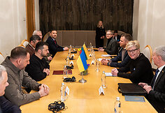 Ministrė Pirmininkė Ingrida Šimonytė susitiko su Ukrainos Prezidentu Volodymyru Zelenskiu