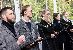 Dainų &scaron;ventės spaudos konferencija