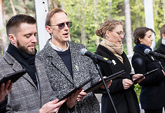 Dainų &scaron;ventės spaudos konferencija