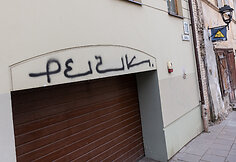 Grafiti prie&scaron;iniai Užupyje