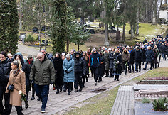 Amžinajam poilsiui i&scaron;lydimas Andrius Kulikauskas
