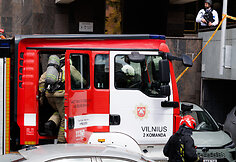 Sostinės centre prie Vyriausybės vyko planuotos institucijų pratybos