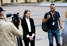 &bdquo;Tu&scaron;čių narvų&ldquo; vadovė Gabrielė Vaitkevičiūtė surengė spaudos konferenciją