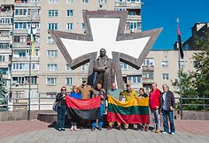 Ivano Frankivske prie S.Banderos paminklo