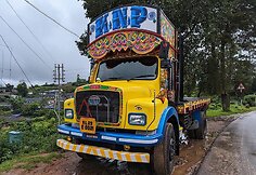 Lietuvei įdomiausia tema Indijoje &ndash; transportas. Ypač sunkvežimių dizainas
