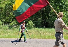 Ajana Lolat-Pažarauskienė Druskininkuose pabaigė „Svajonių žygį“ per Lietuvą
