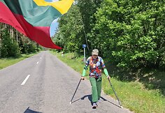 Ajana Lolat-Pažarauskienė Druskininkuose pabaigė „Svajonių žygį“ per Lietuvą