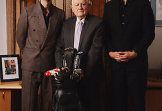 Valdas Adamkus ir projekto  &bdquo;Tall&Taller Golf&ldquo;  nariai