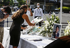Japonijoje laidojamas nužudytas buvęs premjeras Shinzo Abe