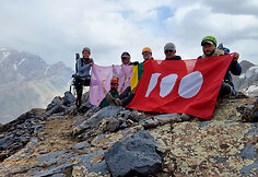 Lietuvos alpinistų senjorų klubo nariai įkopė į Vilniaus viršukalnę Tadžikistane