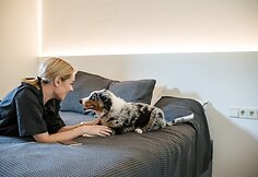 Simona Nainė su augintiniu Lulu