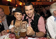 Vladimiras Kličko ir jo mergina amerikietė aktorė Hayden Panettiere