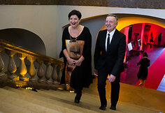Larisa Kalpokaitė ir Jonas Bra&scaron;kys / Irmanto Gelūno nuotr.