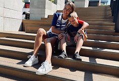 Vaida Skaisgirė su sūnumi Atu / Asmeninio albumo nuotr.