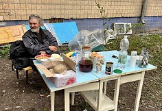K.Sankausko inicijuota parama ir vaizdai i&scaron; karo siaubiamos Ukrainos / Asmeninio albumo nuotr.