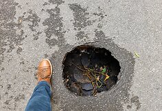 Įgriuva Vivulskio gatvėje