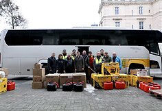 &bdquo;Stiprūs kartu&ldquo; dalija humanitarinę pagalbą Lvive
