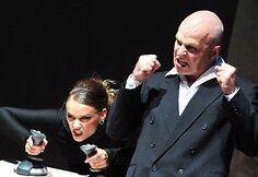 Vytautas Anužis &ndash; Generalinis, Monika Vaičiulytė &ndash; Mergaitė. Gintaras Grajauskas, &bdquo;Mergaitė, kurios bijojo Dievas&ldquo;, rež. Jonas Vaitkus, Klaipėdos dramos teatras, 2010