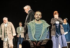 Scena i&scaron; spektaklio &bdquo;Valia&ldquo; (rež. Vladimiras Gurfinkelis)