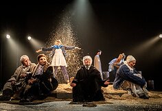 Scena i&scaron; spektaklio &bdquo;Valia&ldquo; (rež. Vladimiras Gurfinkelis)