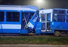 Krokuvoje – rimta tramvajų avarija